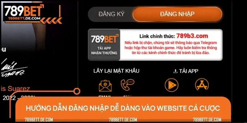 Quy trình đăng nhập vào tài khoản cá cược trên website