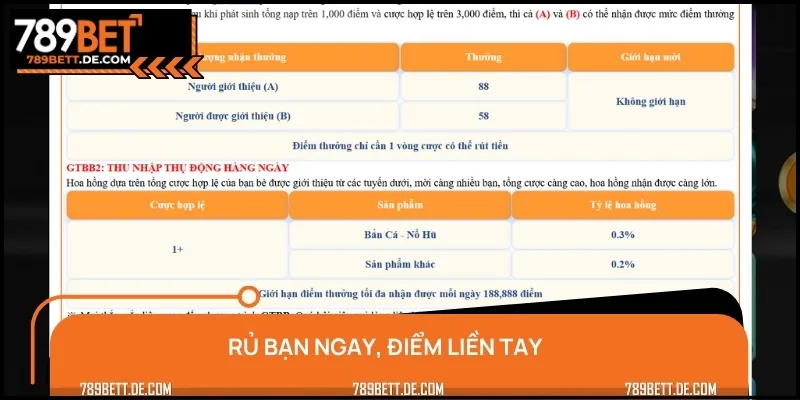 Chỉ cần rủ bạn ngay là sẽ có thêm điểm thưởng